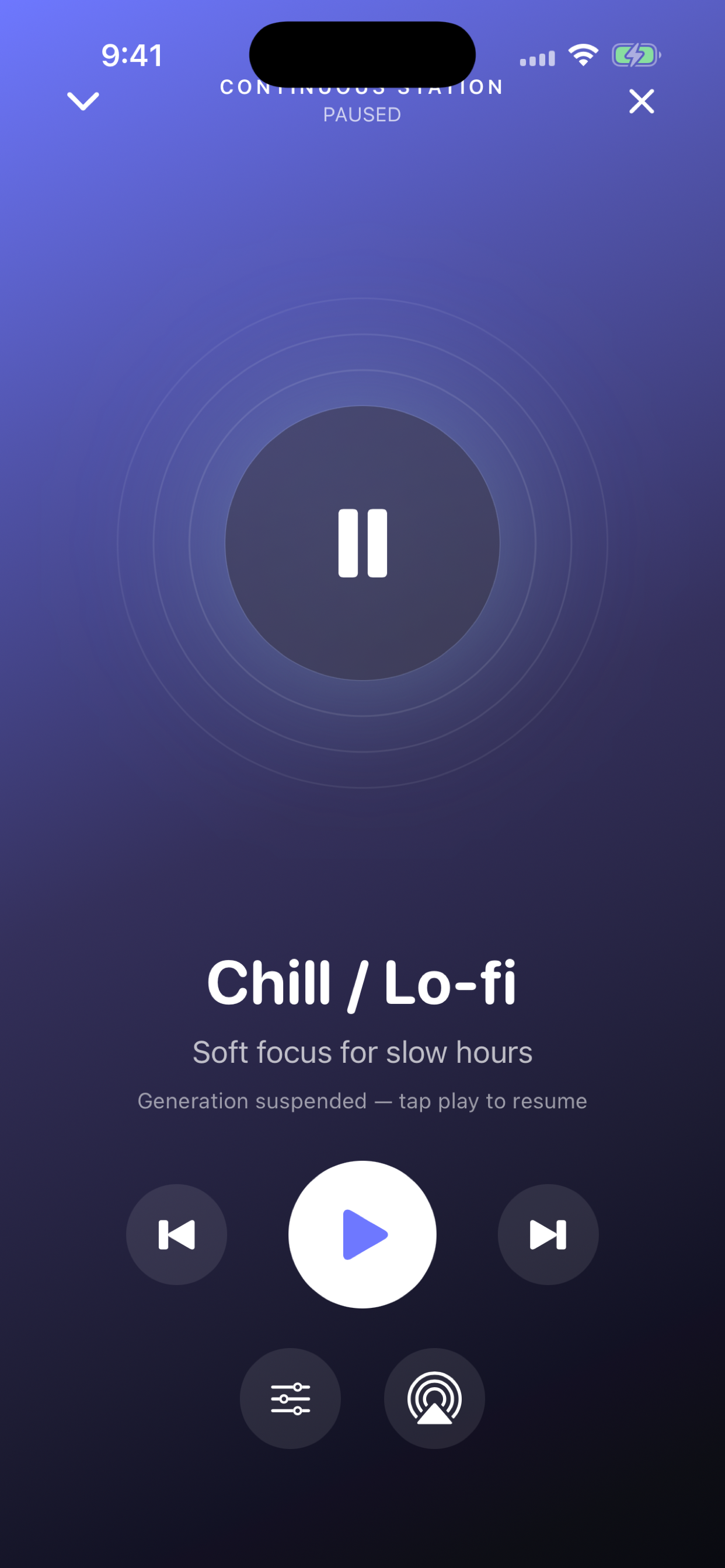 A station playing