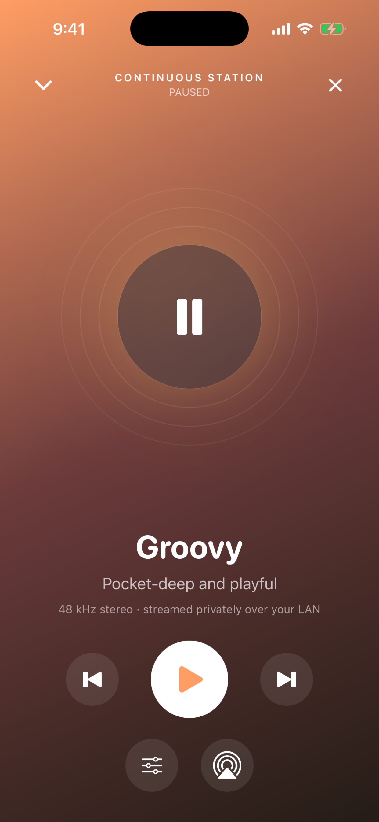 A station playing